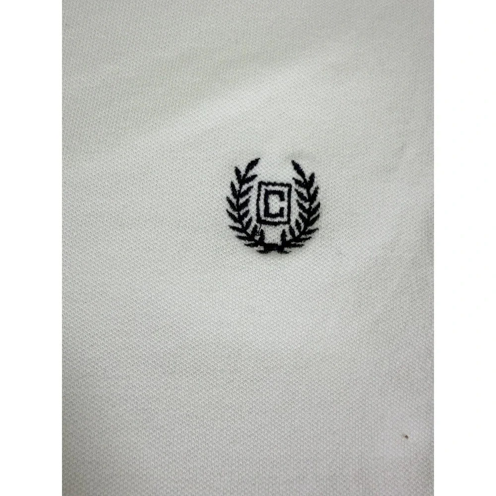 Chaps Stretch Polo Shirt Men's XL White Embroidered‎ Logo Casual Golf Polo